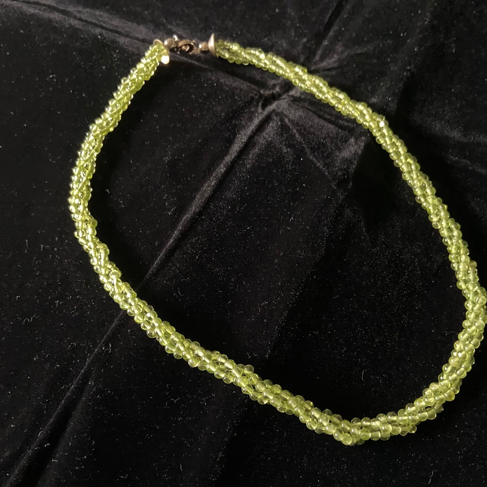 Peridot Rope Necklace